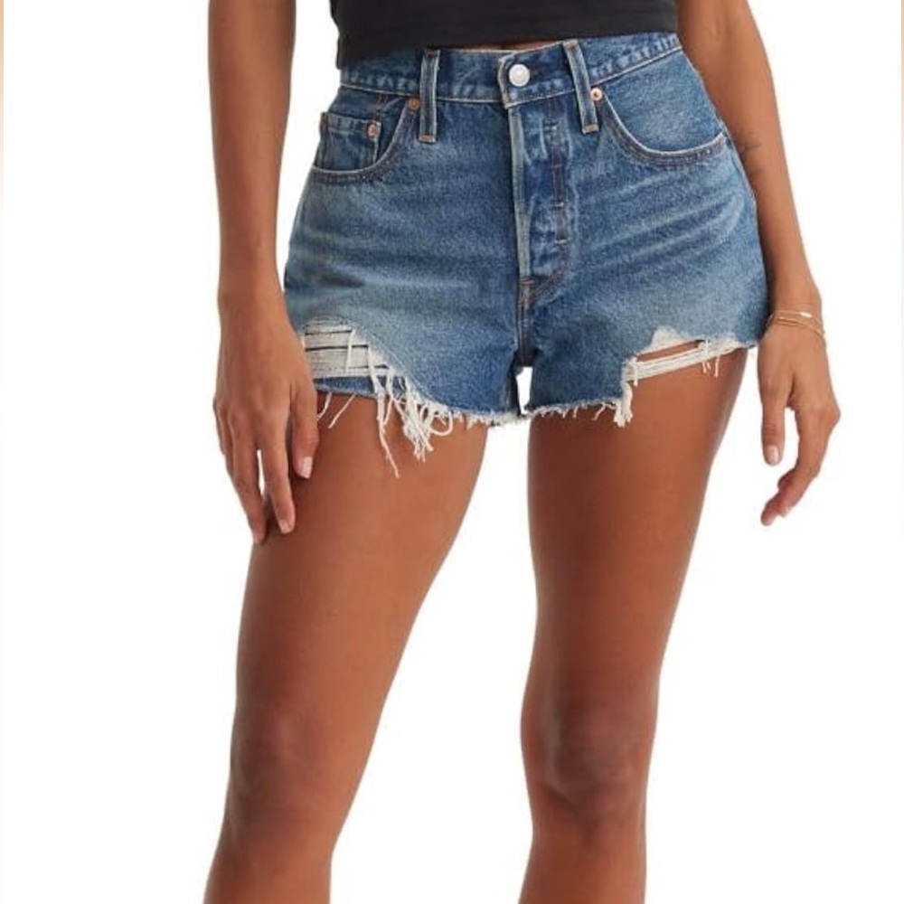 Levi’s 501 Original Blue Denim Women Shorts
